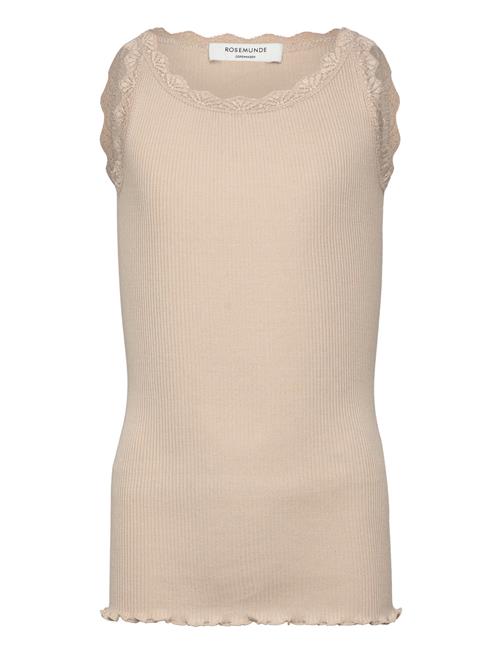 Beatha Silk Top W/ Lace Rosemunde Kids Beige