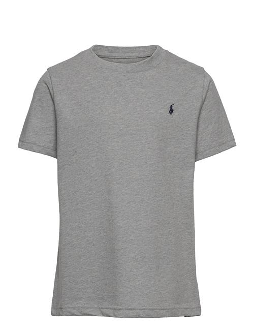 Ralph Lauren Kids Cotton Jersey Crewneck Tee Ralph Lauren Kids Grey