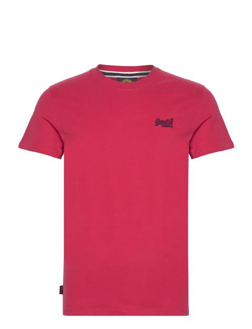 Essential Logo Emb Tee Superdry Red