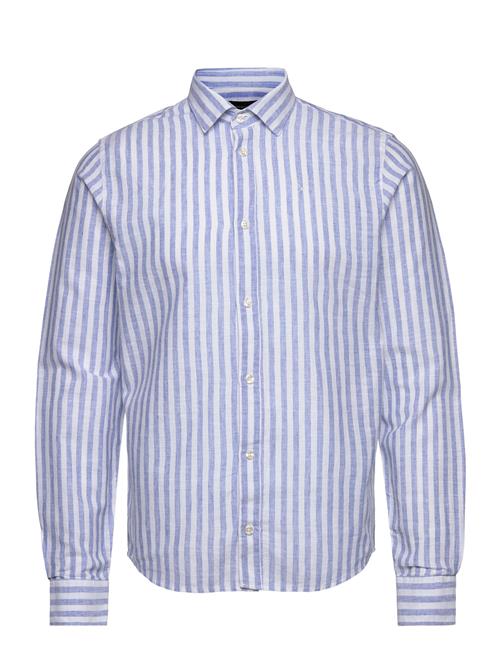 Clean Cut Copenhagen Jamie Cotton Linen Striped Shirt Ls Clean Cut Copenhagen Blue