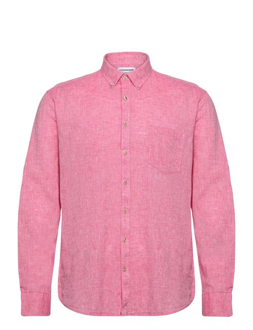 Lindbergh Cotton/Linen Shirt L/S Lindbergh Pink