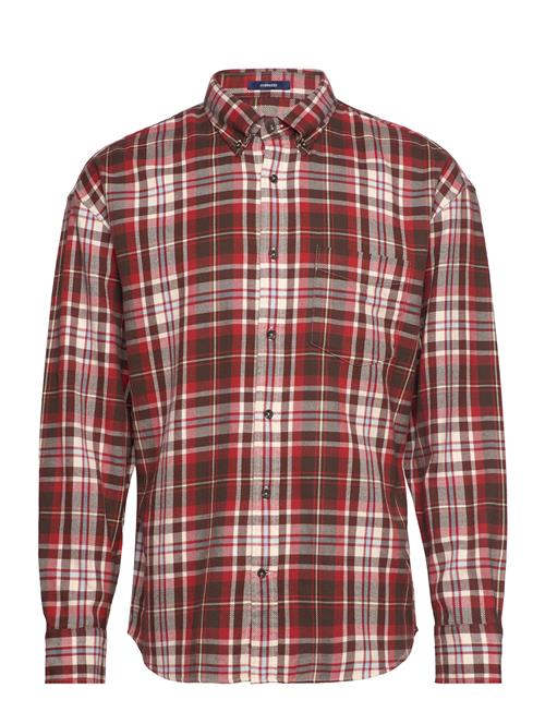 D2. Os Heavy Twill Check Shirt GANT Brown