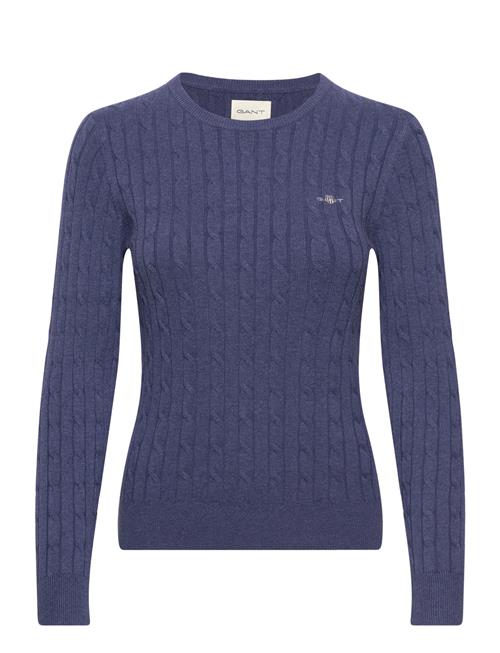 Stretch Cotton Cable C-Neck GANT Navy