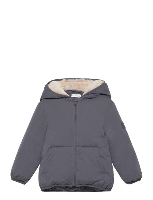 Mango Cotton Quilted Jacket Mango Grey