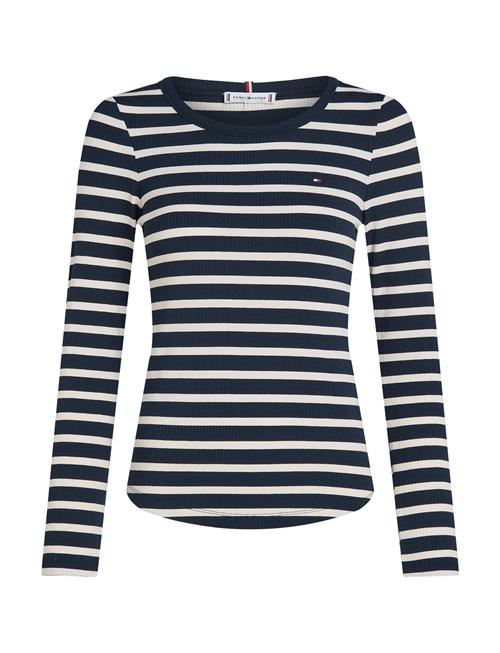 Slim 5X2 Rib O-Nk Ls Tommy Hilfiger Navy