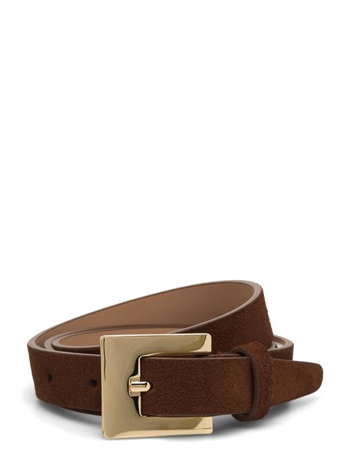 GANT Slim Suede Belt GANT Brown