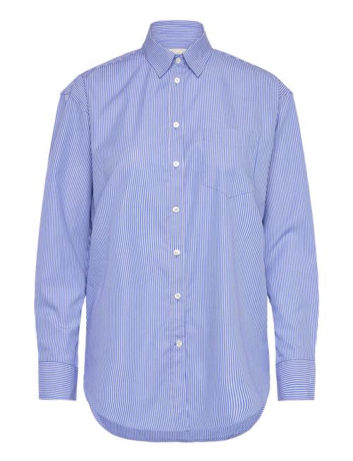 GANT Rel Classic Poplin Striped Shirt GANT Blue