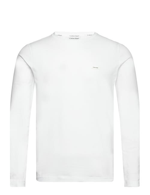 Calvin Klein Stretch Slim Fit Ls T-Shirt Calvin Klein White