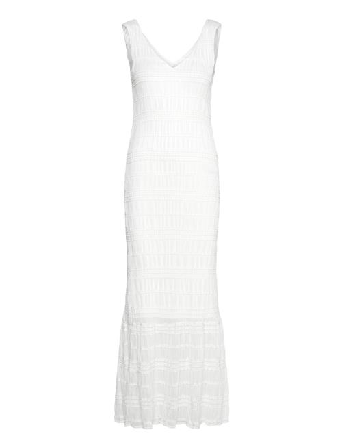 Vihilma V-Neck S/L Maxi Dress/Br/Dc Vila White