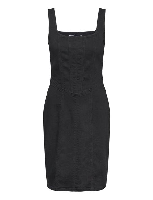 Calvin Klein Jeans Seaming Denim Dress Calvin Klein Jeans Black