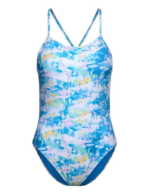 NIKE SWIM Nike Cut Out Piece Hydrastrong Multi Print NIKE SWIM Blue