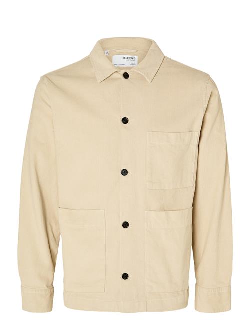 Slhloosetony-Cord Overshirt Noos Selected Homme Beige