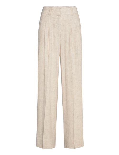 Linoraw Trousers Second Female Beige