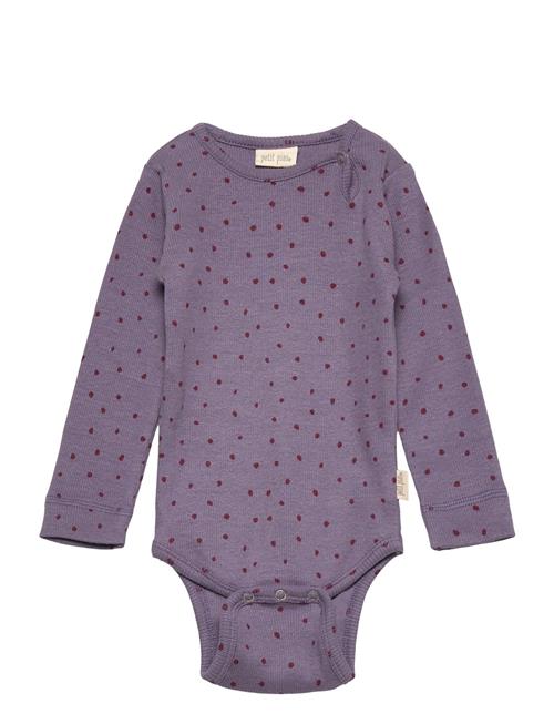 Petit Piao Body L/S Modal Dot Petit Piao Purple