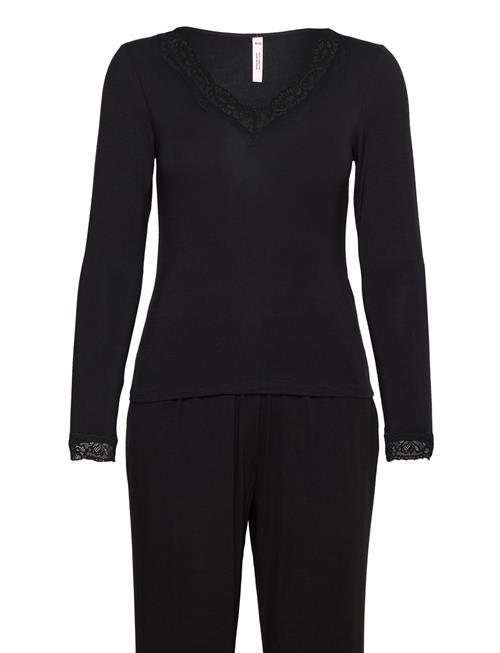 Se Hunkemöller Pajama Set Hunkemöller Black ved Booztlet