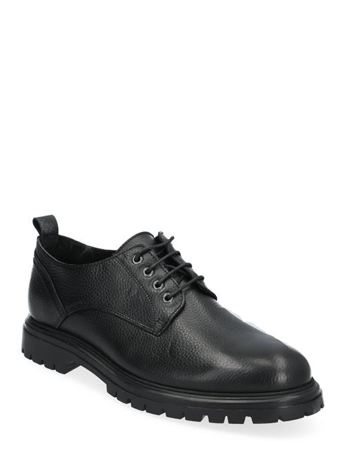 Bianco Biagil Derby Tumbled Leather Bianco Black