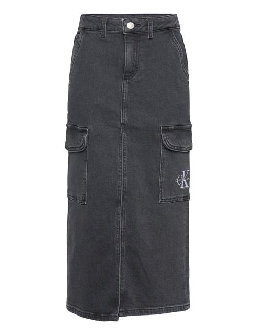 Calvin Klein Maxi Denim Skirt Calvin Klein Black