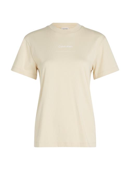 Calvin Klein Multi Logo Regular T-Shirt Calvin Klein Cream