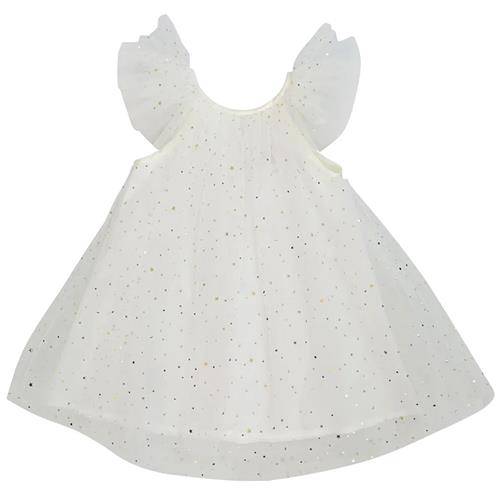 DOLLY by Le Petit Tom Stars & Moon Tulle Fairy Dress Ballet White | Hvid | 0-1 years