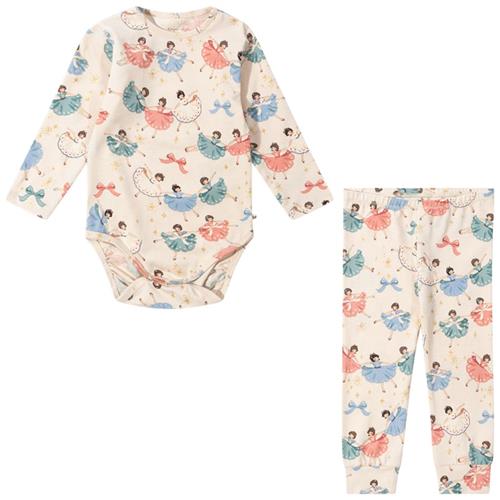 Konges Sløjd Basic Body/Pants Set Gots - Bow Ballerina |  | 9 months