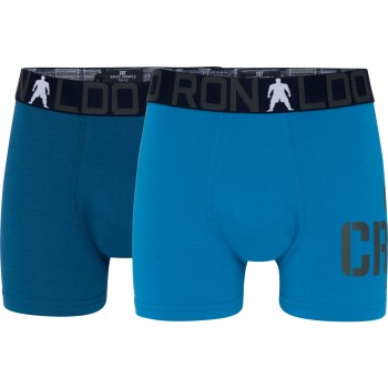 CR7 Cristiano Ronaldo 2P Boys Trunk Briefs Blå bomuld 158-164