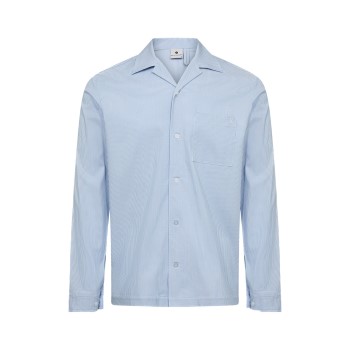 JBS of Denmark Woven PJ Shirt Lyseblå Small Herre