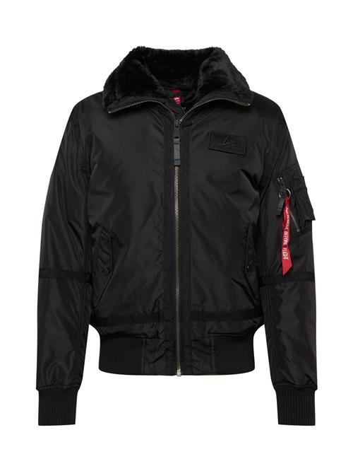 ALPHA INDUSTRIES Vinterjakke  rød / sort / hvid