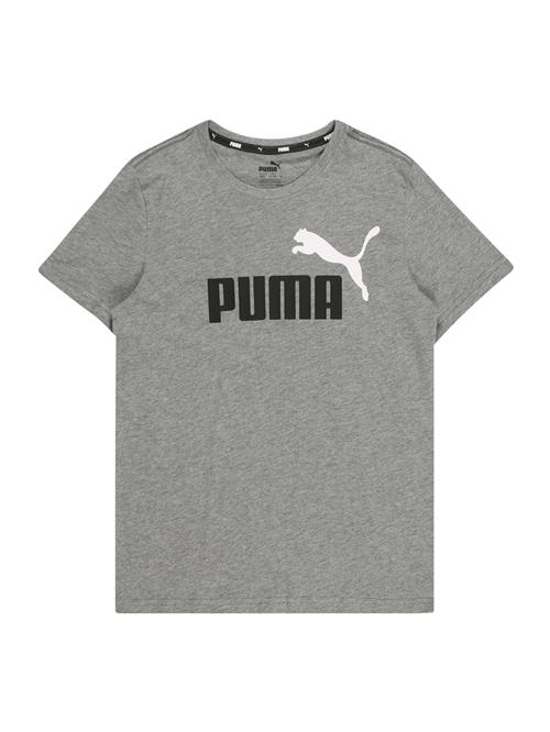 PUMA Shirts 'ESSENTIALS'  grå-meleret / sort / hvid