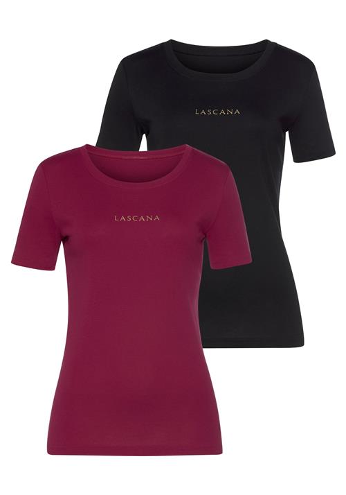 LASCANA Shirts  blodrød / sort