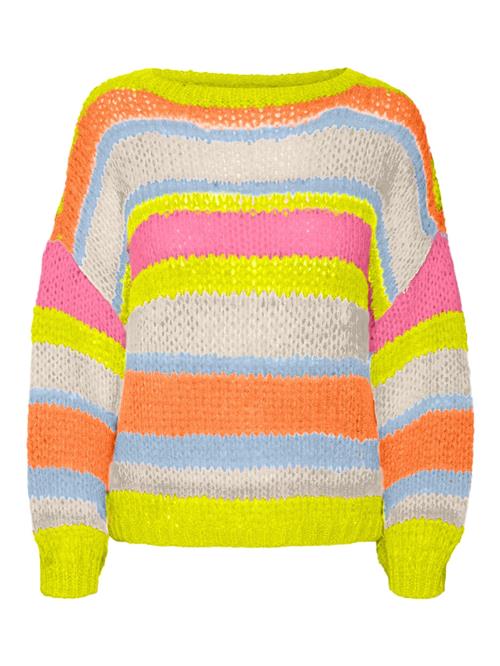 VERO MODA Pullover 'LANEY'  beige / lemon / orange / lys pink