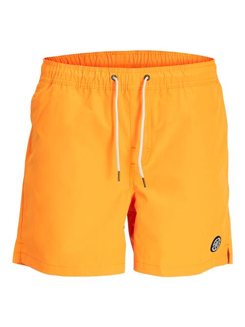 JACK & JONES Badeshorts 'MALTA'  abrikos / sort / hvid