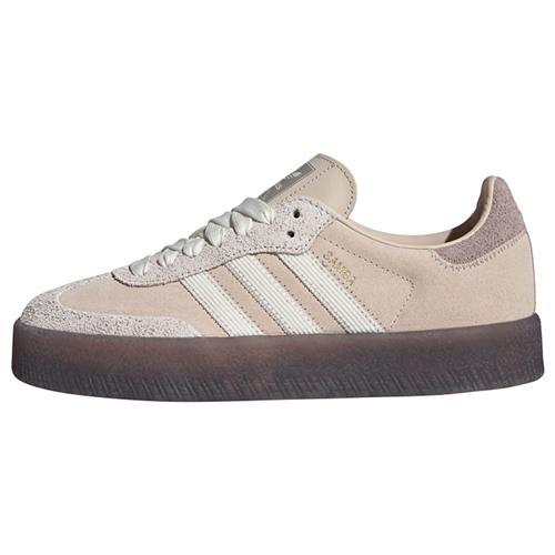 Se ADIDAS ORIGINALS Sneaker low 'Samba'  beige / sand / lysebrun / hvid ved About You