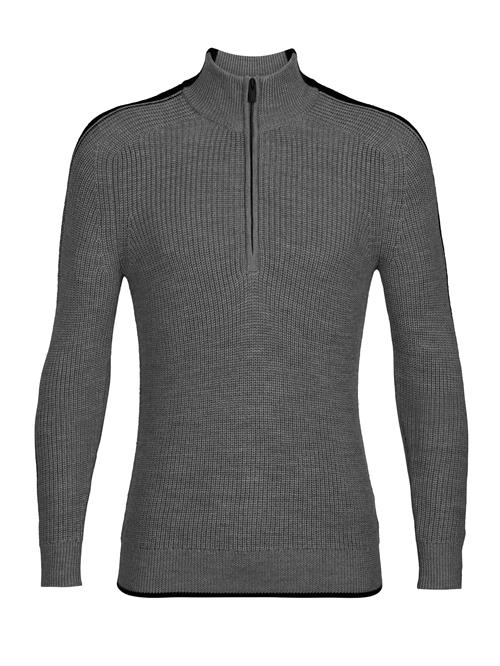 ICEBREAKER Bluser & t-shirts 'M Lodge LS Half Zip Sweater'  grå