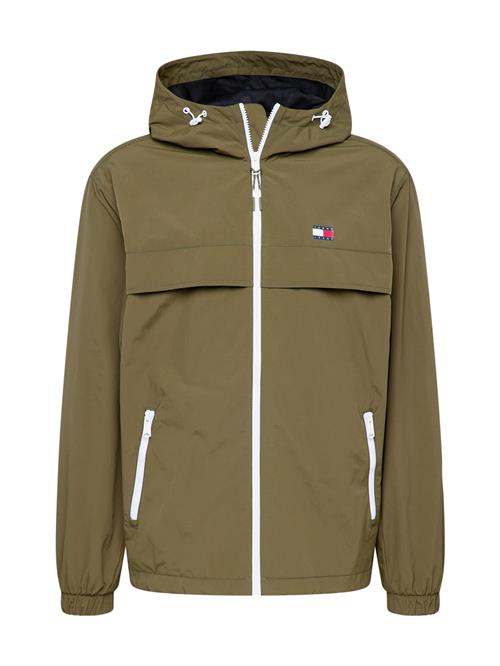 Tommy Jeans Overgangsparka 'Chicago'  khaki / rød / hvid