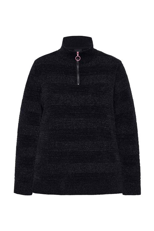 Ulla Popken Pullover  sort / sort-meleret