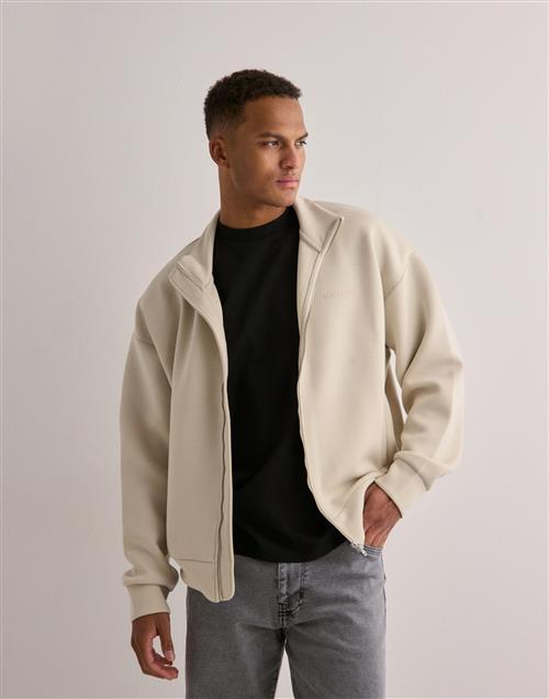 Jack & Jones Jcokinetic Sweat High Neck Zip Trøjer med lynlås Beige