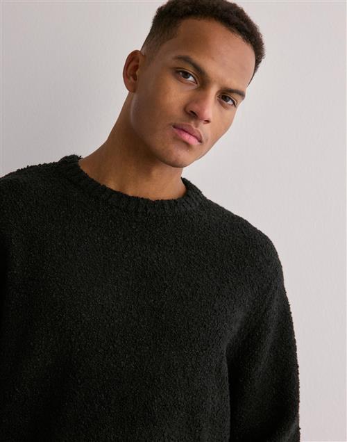 Only & Sons Onsrory Vin 5 Boucle Crew Knit Striktrøjer Sort