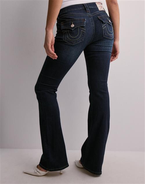 True Religion - Blå - Becca Mid Rise Boot Cut Flap