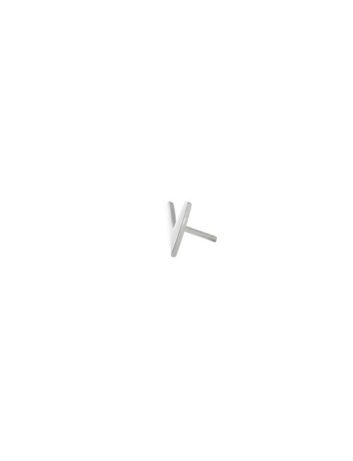 Earring Studs Archetypes, A-Z Design Letters Silver