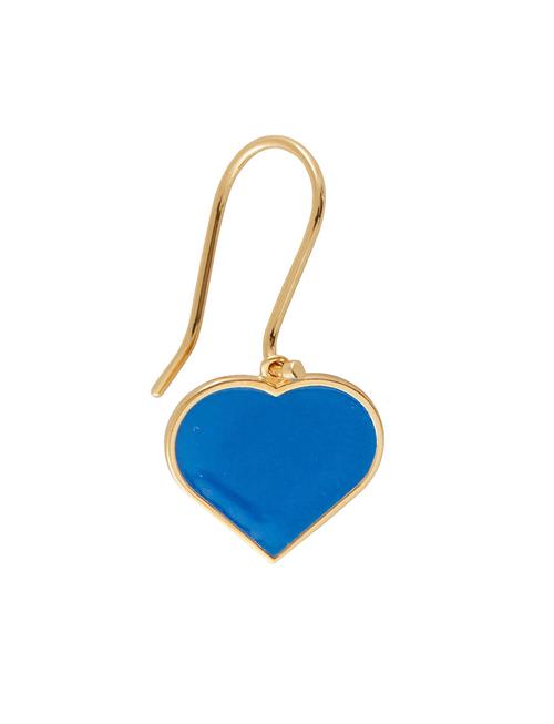 Big Heart Enamel Ear Hanger Gold 1 Pcs Design Letters Gold