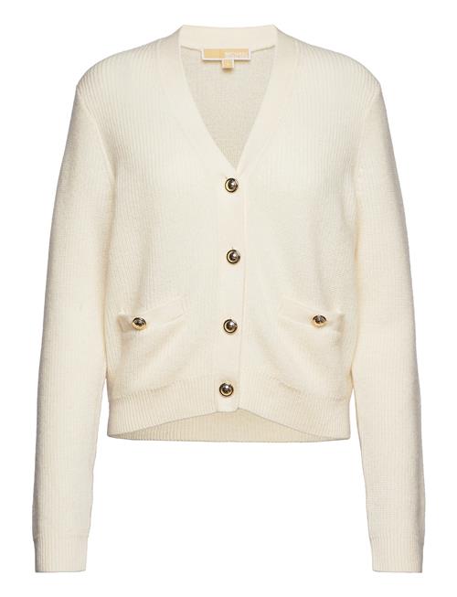 Michael Kors Merino V Nk Butn Cardi Michael Kors Beige