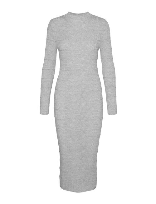 Vero Moda Vmlucky Ls Highneck Calf Dress Ga Boo Vero Moda Grey