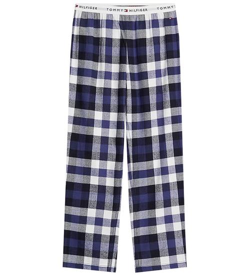 Tommy Hilfiger Natbukser - Flannel - Heritage Check Midi Blue In