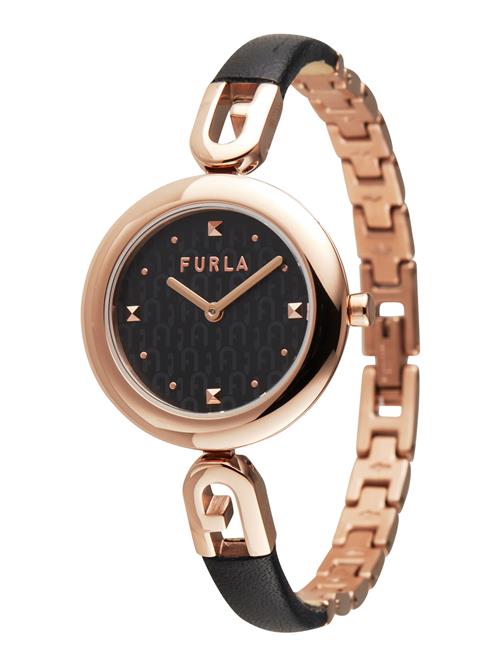 FURLA Analogt ur  rosa guld / sort