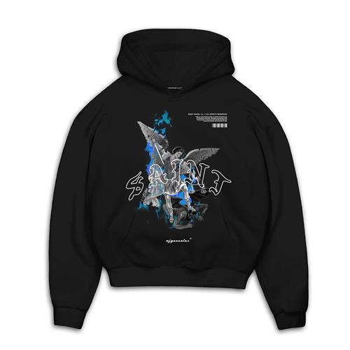 MJ Gonzales Sweatshirt 'SAINT V.1'  blå / grå / sort / hvid