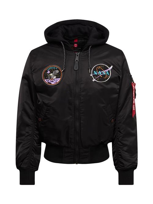 ALPHA INDUSTRIES Overgangsjakke  lilla / rød / sort / hvid