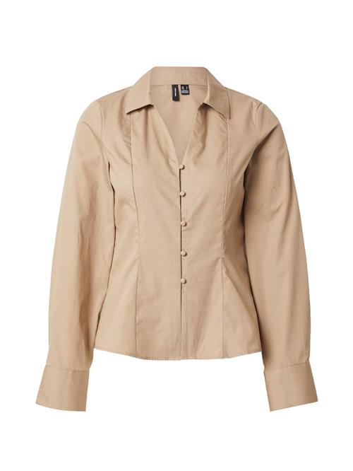 VERO MODA Bluse  mørkebeige