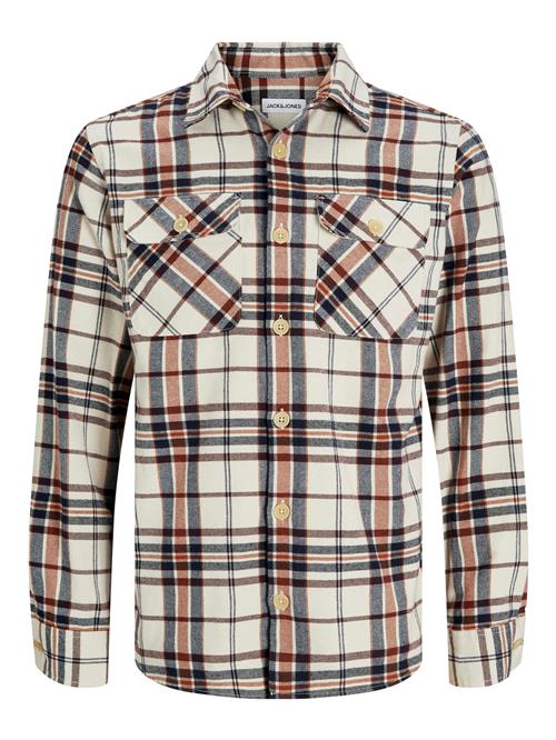 JACK & JONES Skjorte 'JJEDarren'  rustbrun / mokka / sort