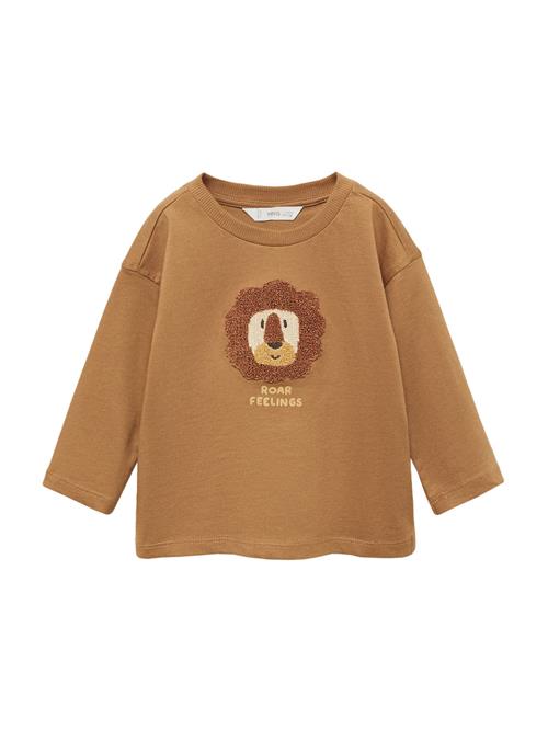 MANGO KIDS Shirts 'LEONCITO'  beige / brun / lysebrun