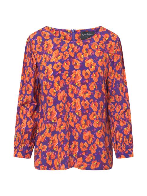 Jascha Stockholm Bluse 'Poppy'  bær / mørkelilla / orange / orangerød